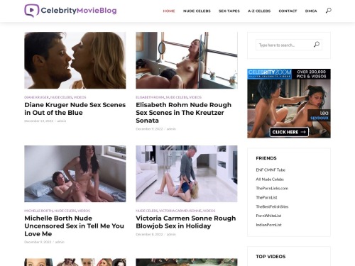 A Review Screenshot of Celebritymovieblog