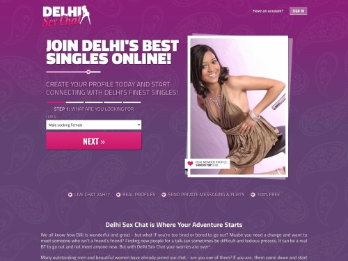 Review screenshot delhisexchat.net