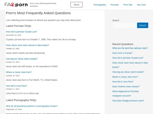 A Review Screenshot of Faq.porn