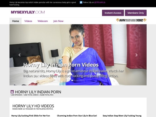 Review screenshot mysexylily.com