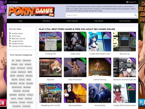 A Review Screenshot of Porngames.tv