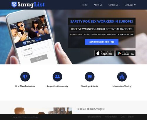 A Review Screenshot of Smuglist.com